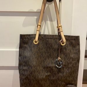 Michael Kors brown tote bag